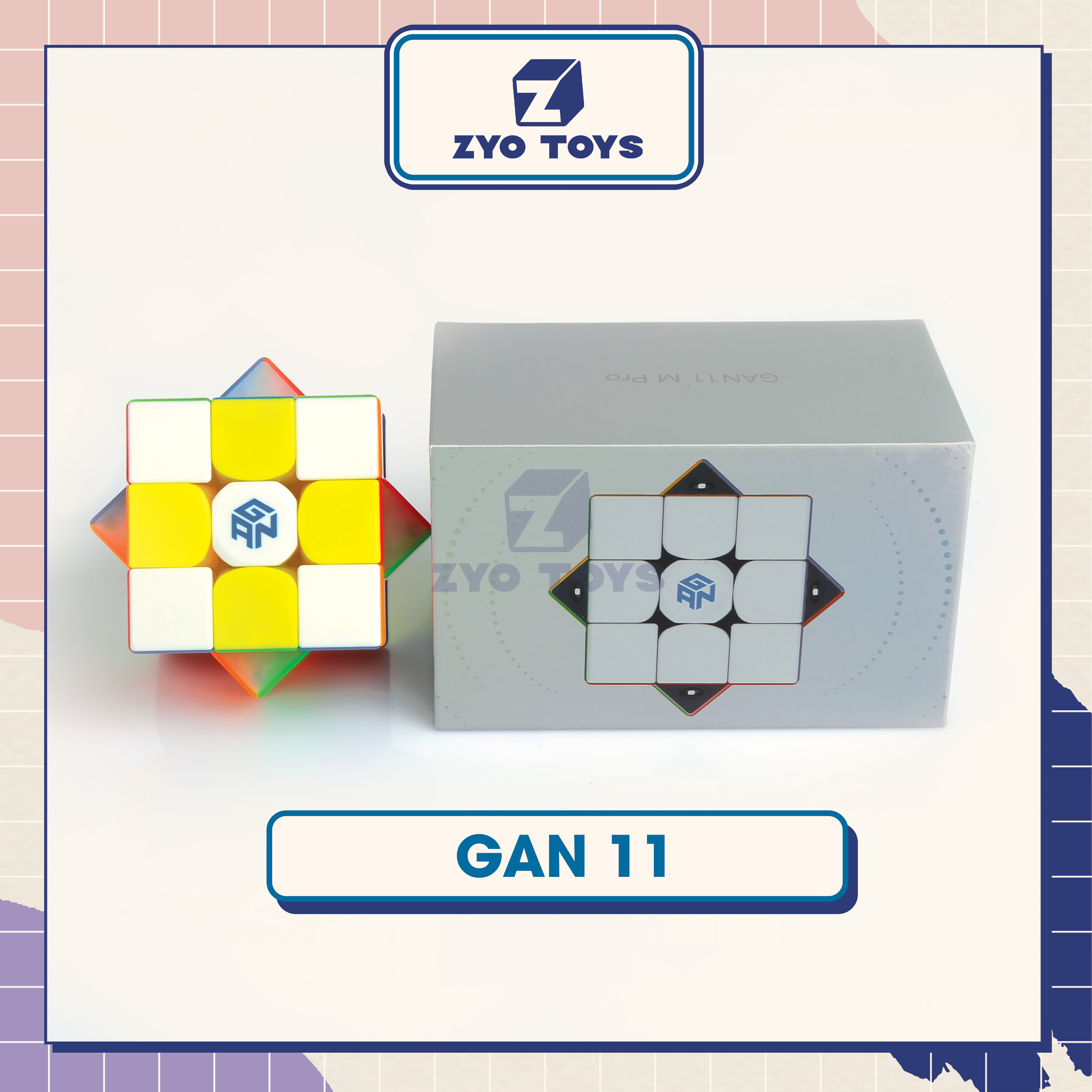 Rubik 3x3 gan 11 m pro 5 series - rubik nam châm gan 11 m pro 5 phiên bản - zyo toys