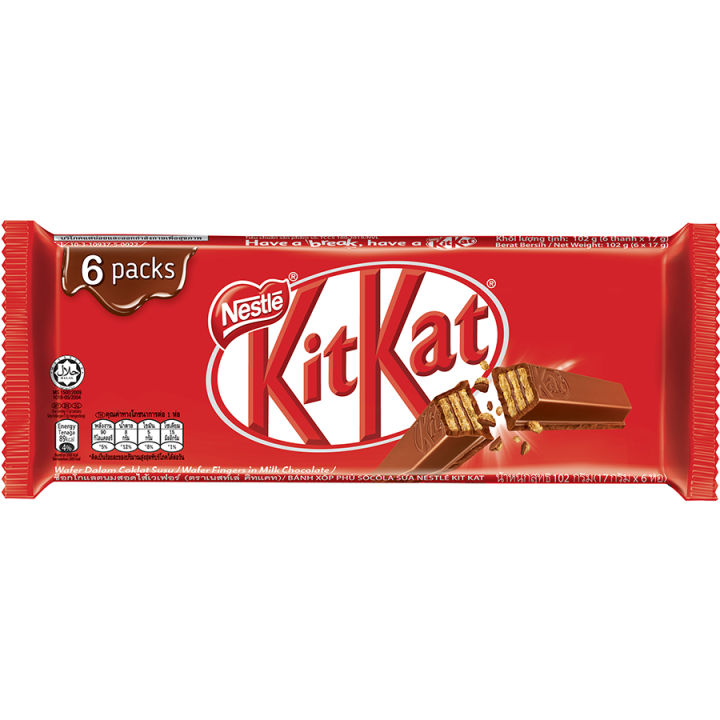 Bánh Kitkat Cocoa 6 thanh 2F 17g