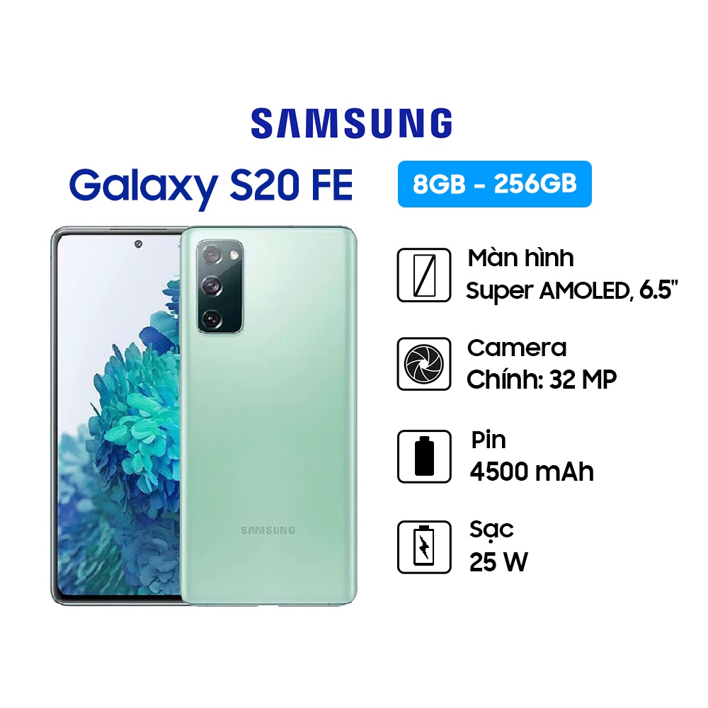 Điện thoại samsung galaxy s20 fe - hàng chính hãng, mới 100%, nguyên seal | bảo hành 12 tháng
