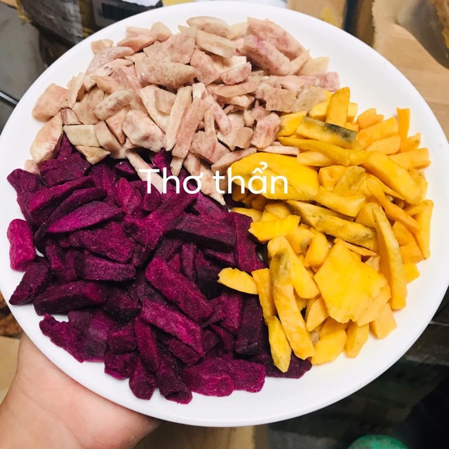 Combo 2kg khoai lang vỡ đôi mix khoang vàng,tím,môn siêu ngon