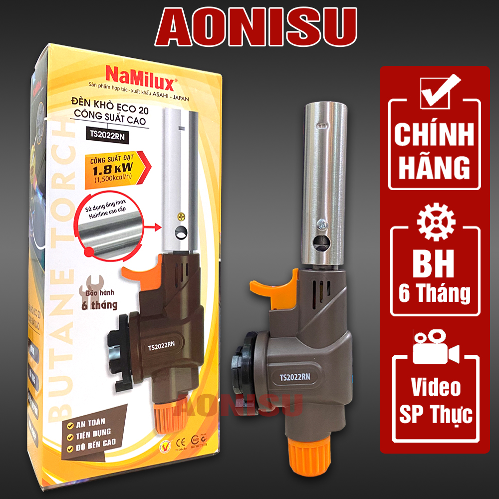 Khò gas mini namilux chính hãng - đèn khò gas cầm tay, đầu khò bình gas gia dụng aonisu