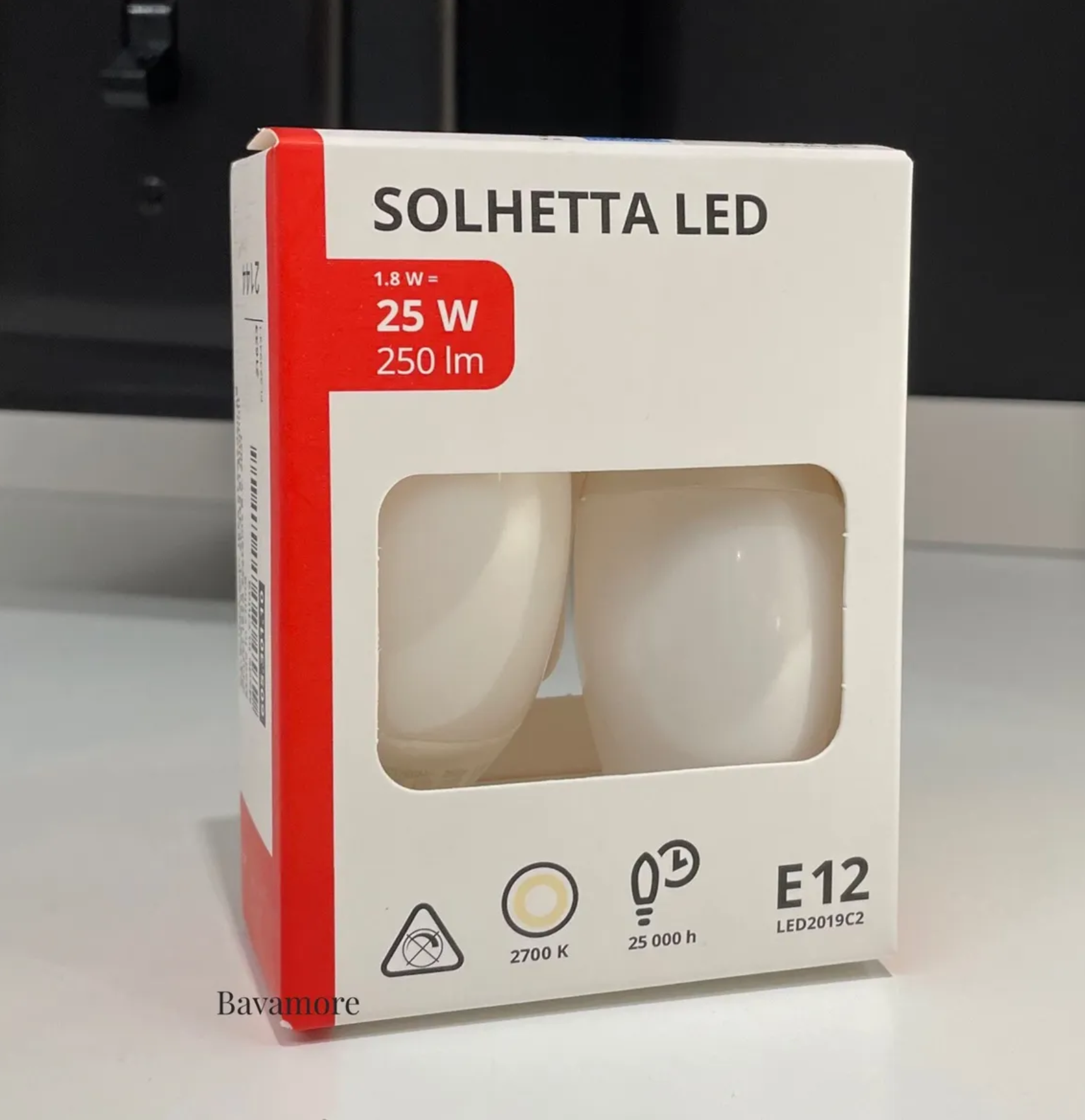 Bóng đèn led dạng quả nhót solhetta ikea đui e14 3.4w & 1.8w 250lumen