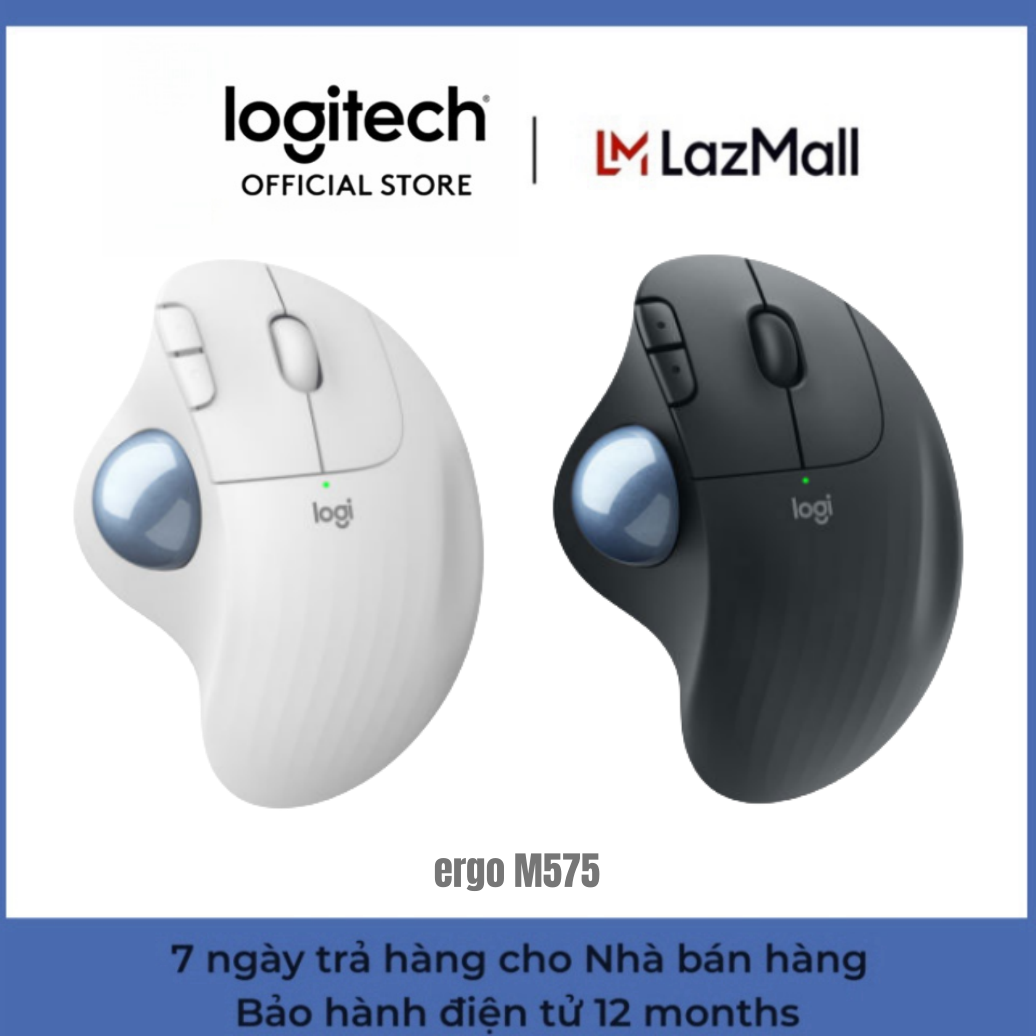 48 giờ vận chuyển- Logitech ergo M575 Chuột Trackball không dây Bluetooth Thiết kế bản vẽ laser chuyên nghiệp