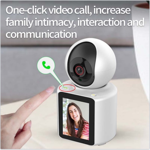 CAMERA WIFI VIDEOCALL CÓ MÀN HÌNH GỌI ĐIỆN VIDEO TỪ XA XOAY 360 ĐỘ PHẦN MỀM IM CAM