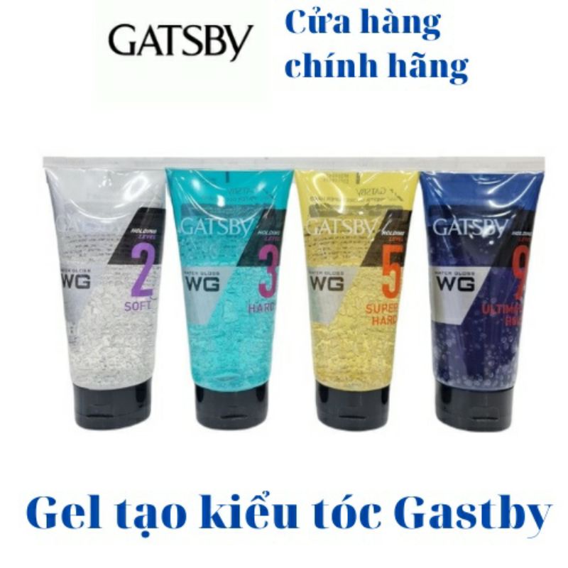 Gel vuốt tóc mềm, giữ nếp tóc gatsby water gloss 170g