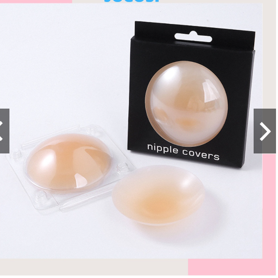 Miếng dán ngực tự thân silicon nhiệt không keo, dán ti siêu dính bảo vệ nhũ hoa