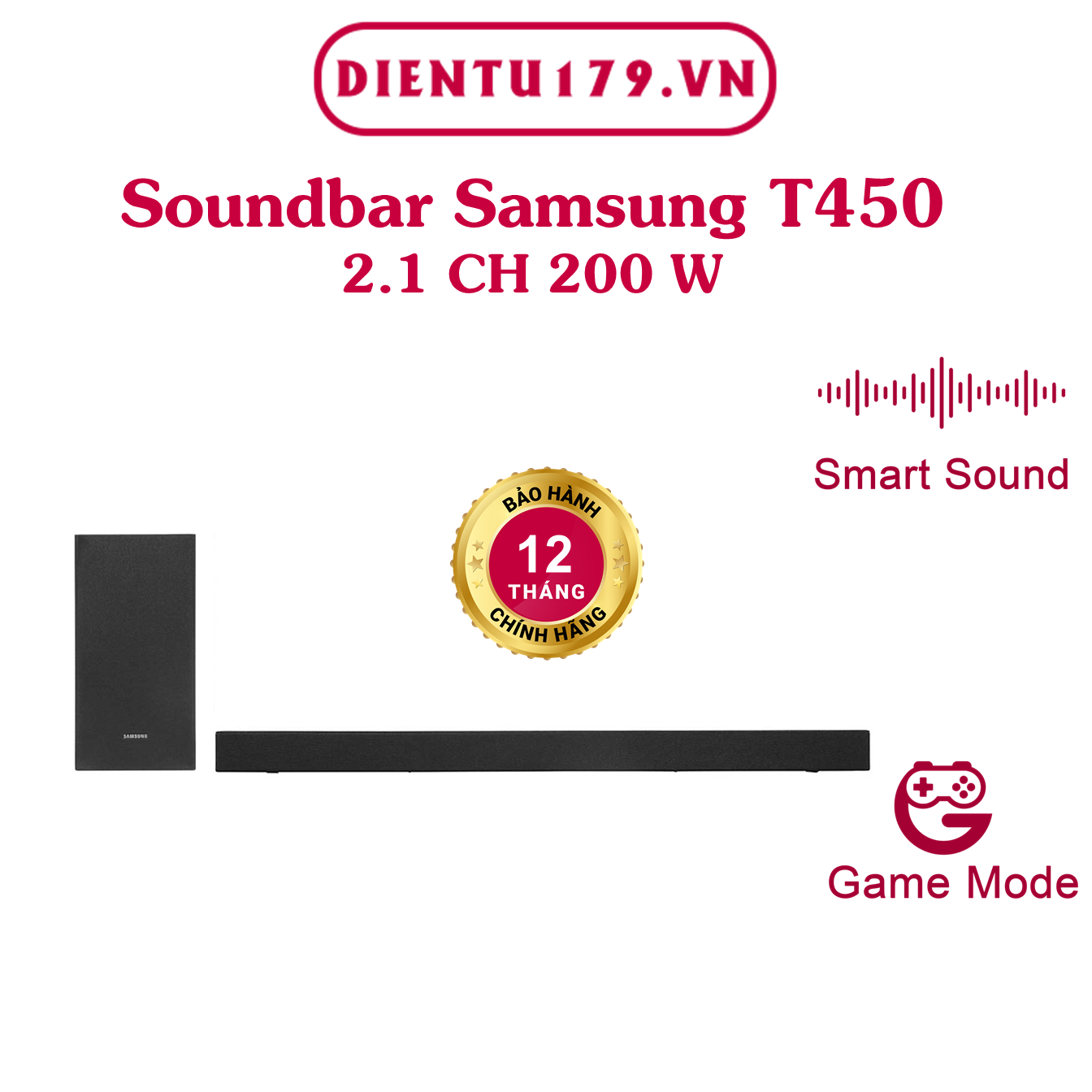 Hàng chính hãng - Loa thanh Samsung HW-T450, BH 12 tháng