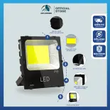 Đèn pha led ngoài trời công xuất 50W,100w,200w ATH LIGHTING Điện 220v chiếu sáng biển quảng cáo nhà xưởng, sân bóng, bảng hiệu chống nước tuyệt đối