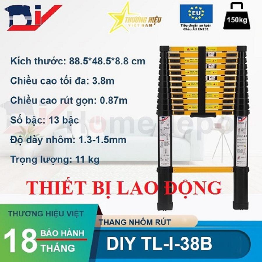 Thang nhôm rút đơn diy tl-i-38b
