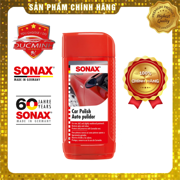Kem đánh bóng sơn xe mờ xước sonax car polish