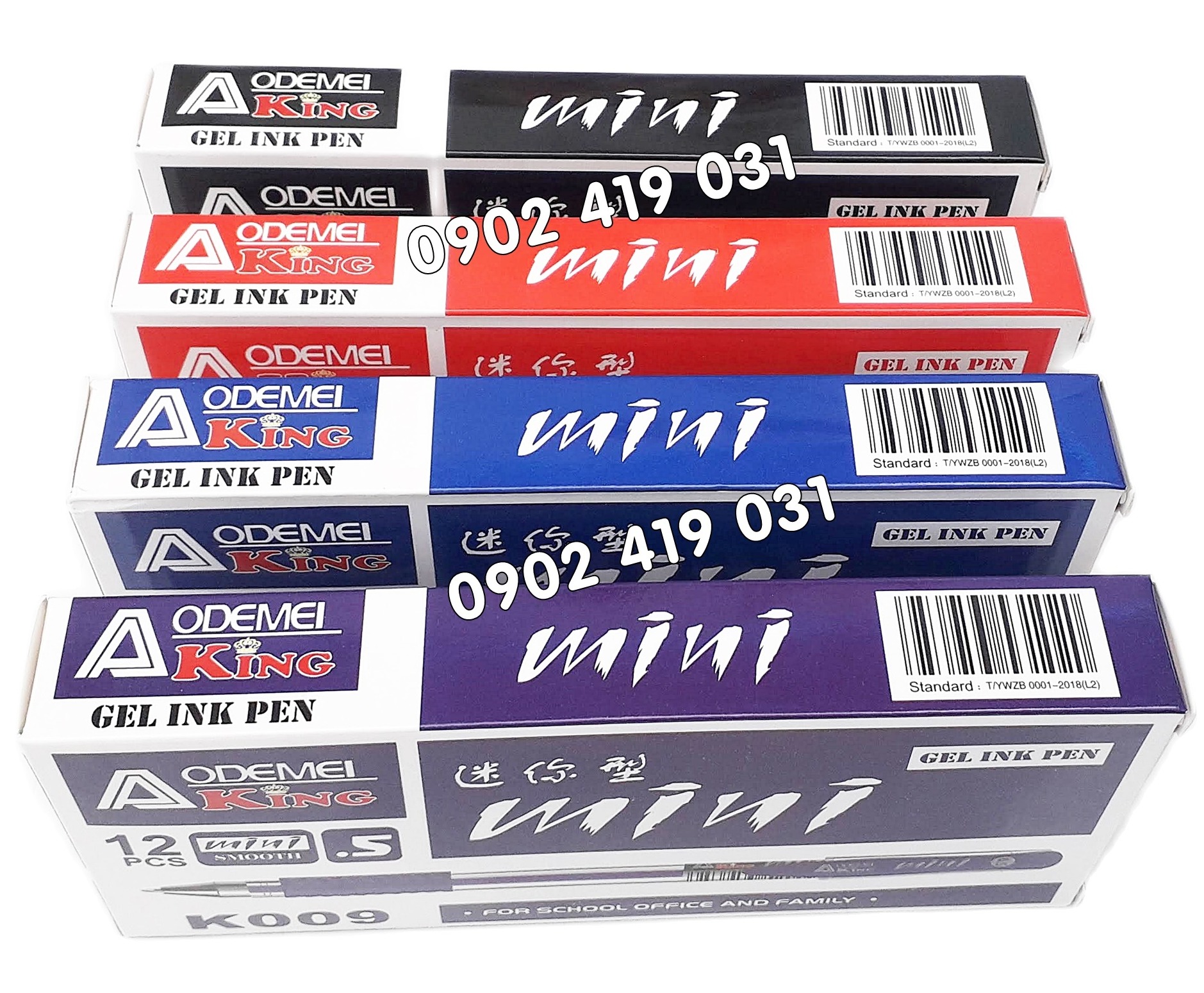 [HCM]Bút gel AODEMEI K009 hộp 12 cây ngòi 0.5mm ( hay còn được gọi là bút mực nước )