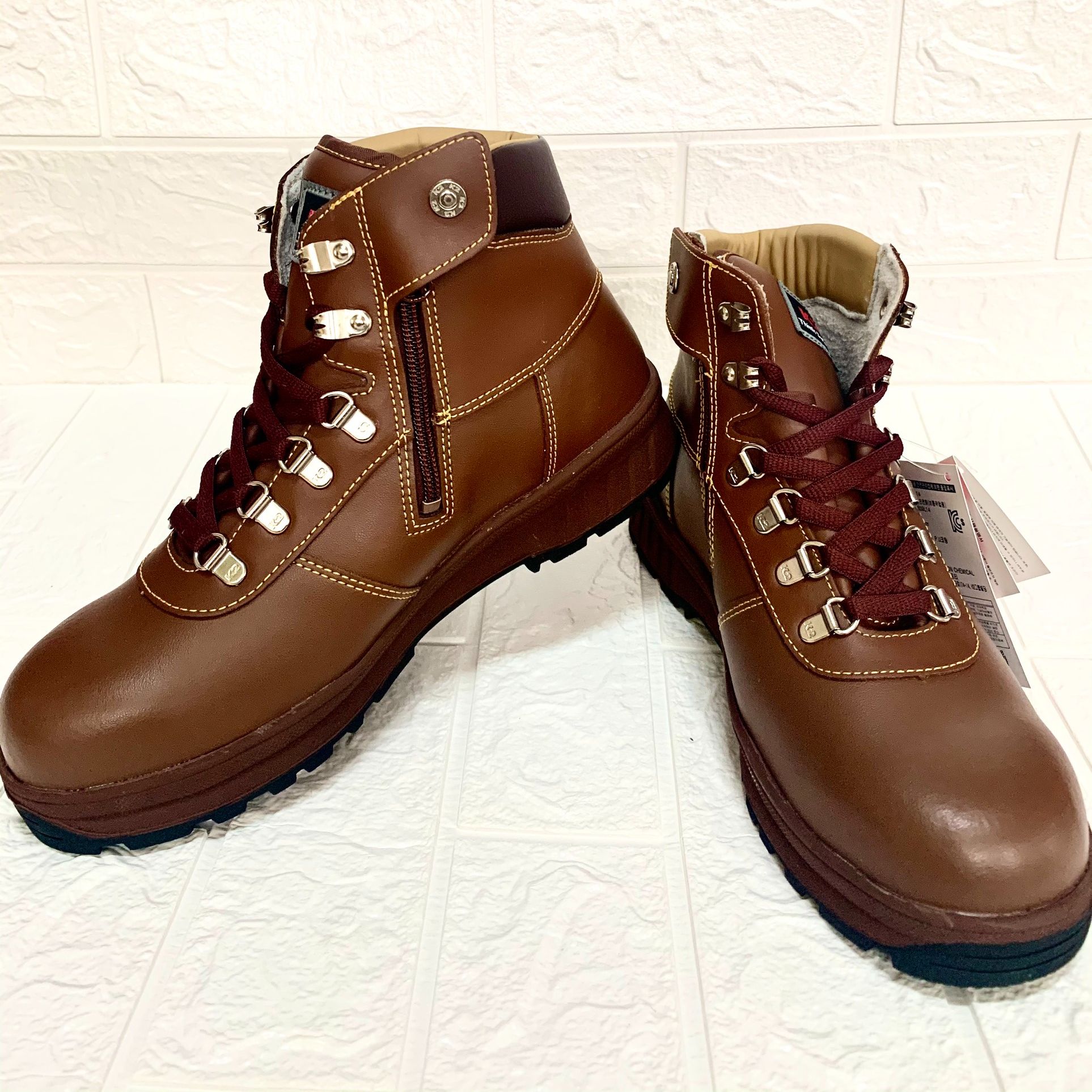 [Hàng Chính Hãng] Giày Cao Cổ K2-14 Hàn Quốc Da Bò Chịu Nước Chống Đinh