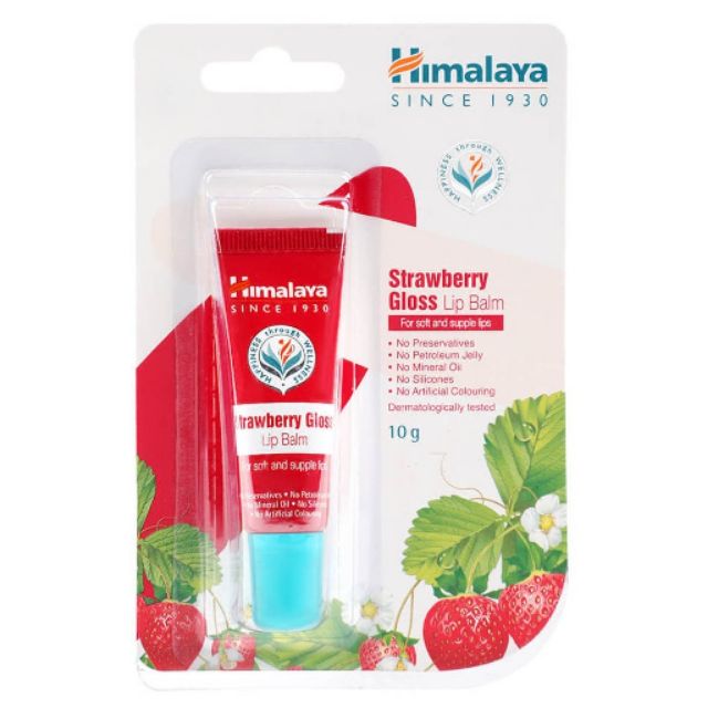 [HCM]Son dưỡng môi dâu tây căng bóng Himalaya Strawberry Gloss Lip Balm 10g cam kết sản phẩm đúng mô tả chất lượng đảm bảo