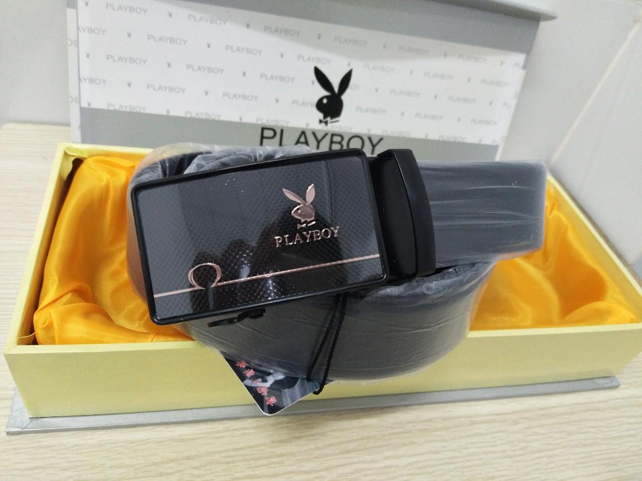 Dây nịt thắt lưng nam playboy full hộp cao cấp