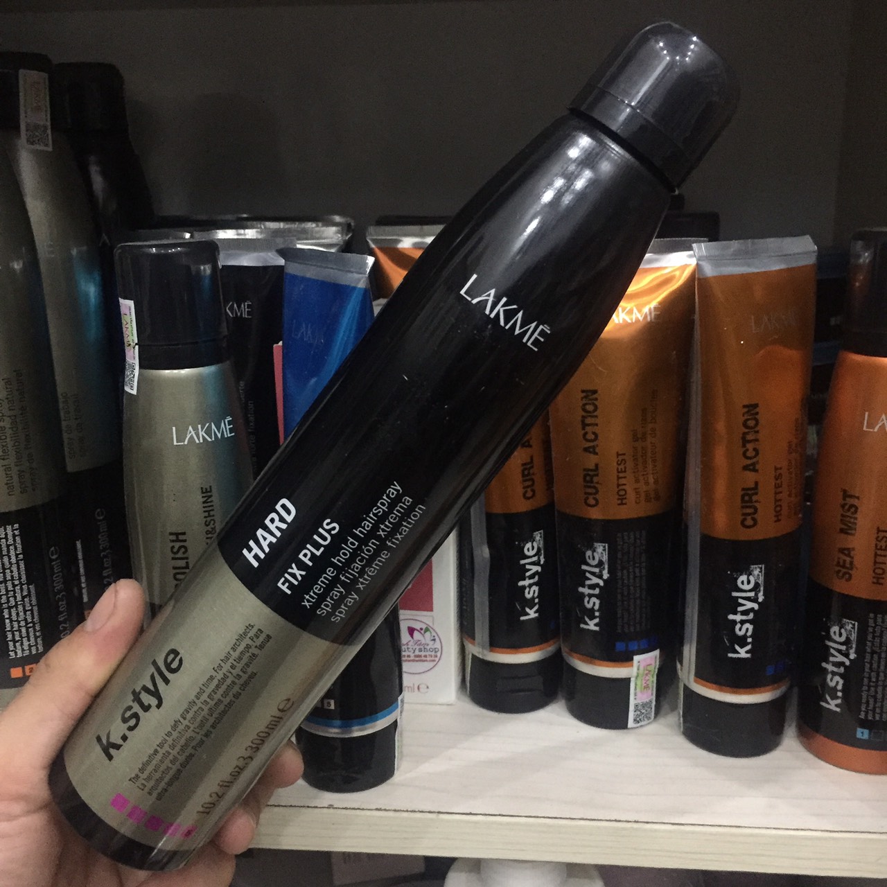 Gôm xịt tạo kiểu siêu cứng lakme k style hard fix plus 300ml