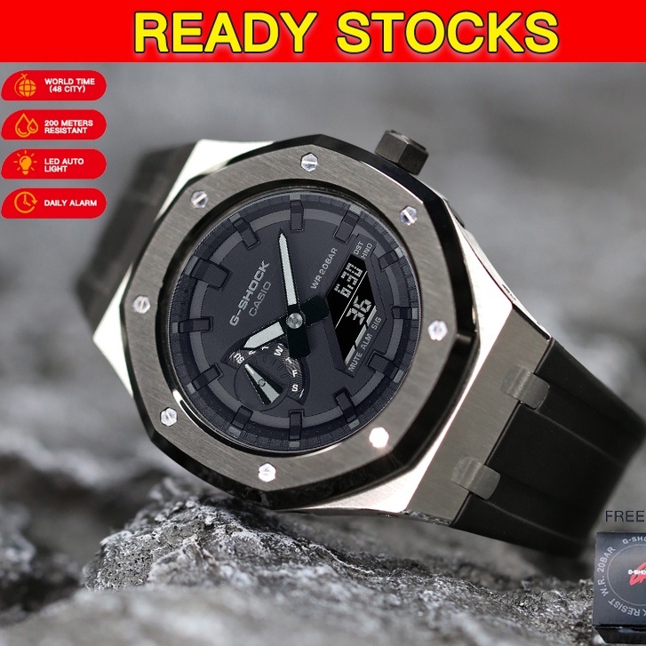 HOÀN TIỀN 15% - [Full Box] Đồng hồ nam G-Shock GA-2100 Custom Cao Cấp  Casio Gshock Chống Nước  Chống Shock Đa Chức Năng