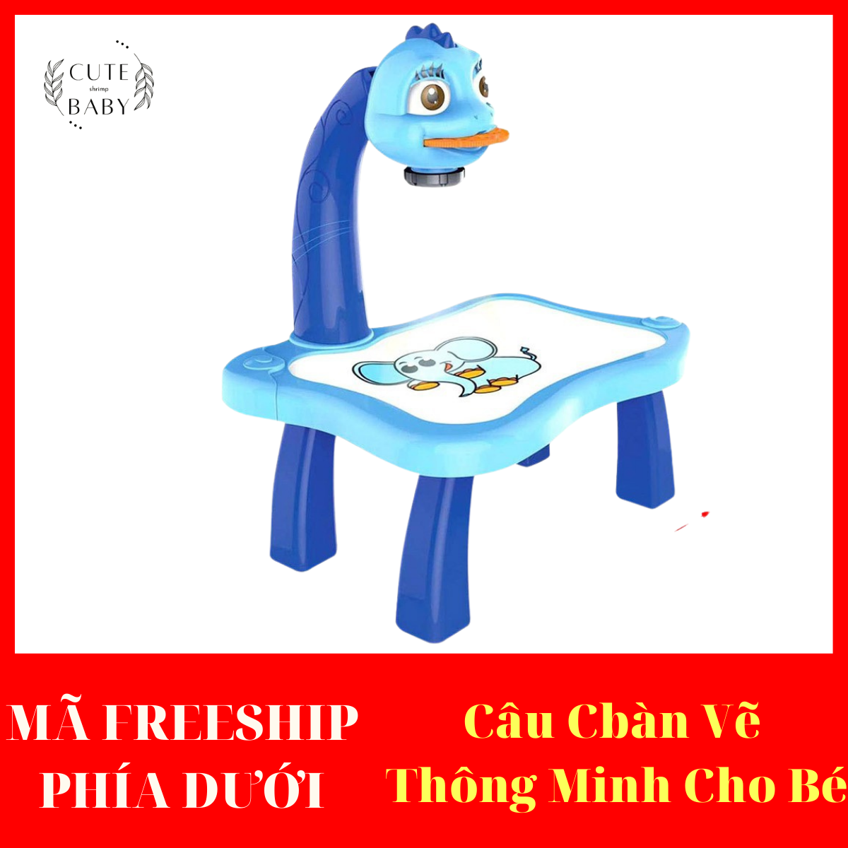 Bàn vẽ thông minh cho bé học vẽ, phát triển trí tuệ - bàn vẽ có đèn chiếu sáng cho bé