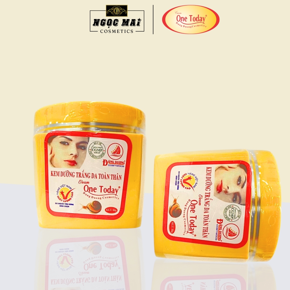  Kem body ốc sên one today trắng da cấp tốc dưỡng trắng da toàn thân không bắt nắng 80g 