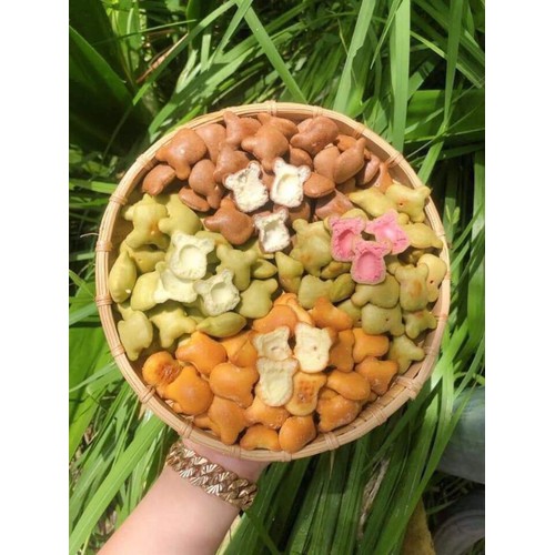 500g bánh gấu nhân kem mix 3 vị (truyền thống, socola, chùm ngây) - đồ ăn vặt - bách hóa online uy tín