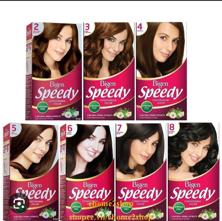 Nhuộm BIGEN Speedy Conditionning Color Phủ Bạc Màu Thời Trang