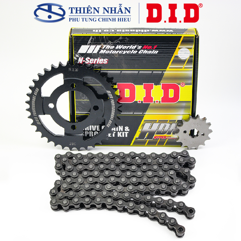 Nhông sên dĩa did wave alpha , wave thái 110, wave zx, future 1 hdn - 100% hàng chính hãng