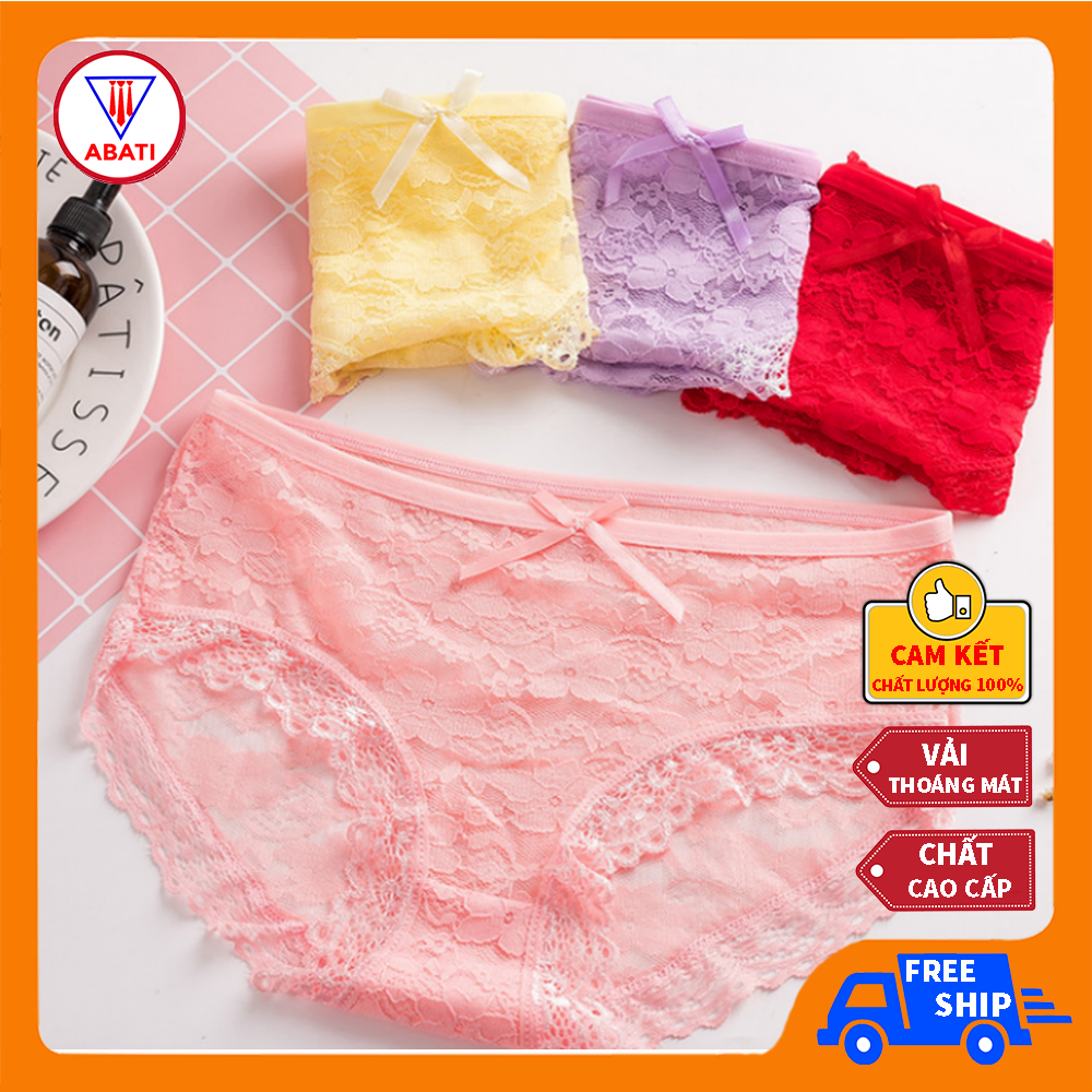 Combo 5 quần lót ren thoáng mát thoả mái - quần lót ren rẻ đẹp - quần lót nữ - quần lót nhiều màu - quần lót mềm mịn - quần lót cao cấp - quần lót rẻ đẹp kingsport