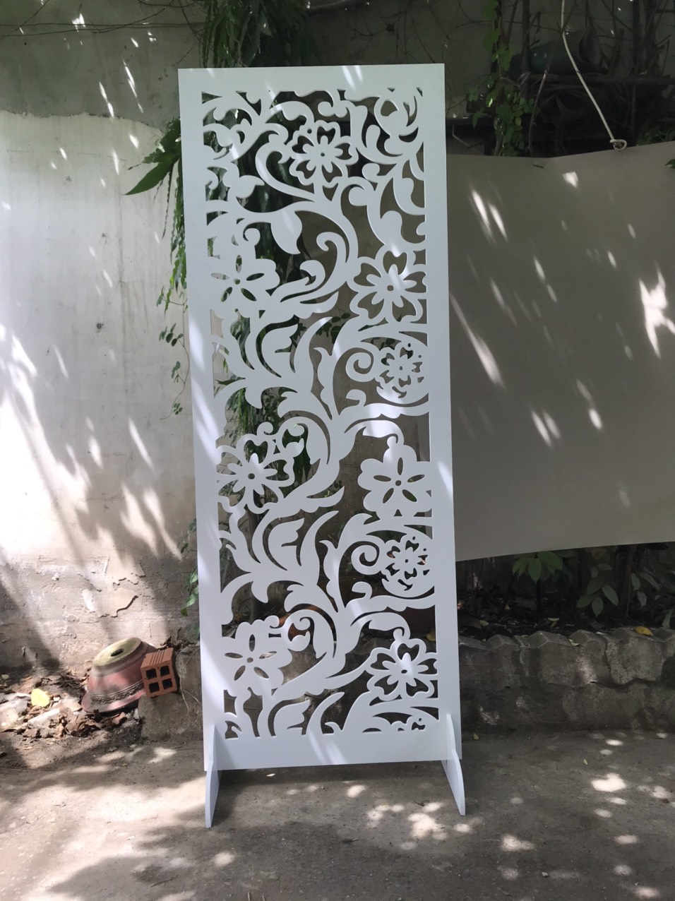 Vách ngăn hoa văn, khung hoa văn, vách ngăn trang trí, vách ngăn CNC, vách ngăn bình phong