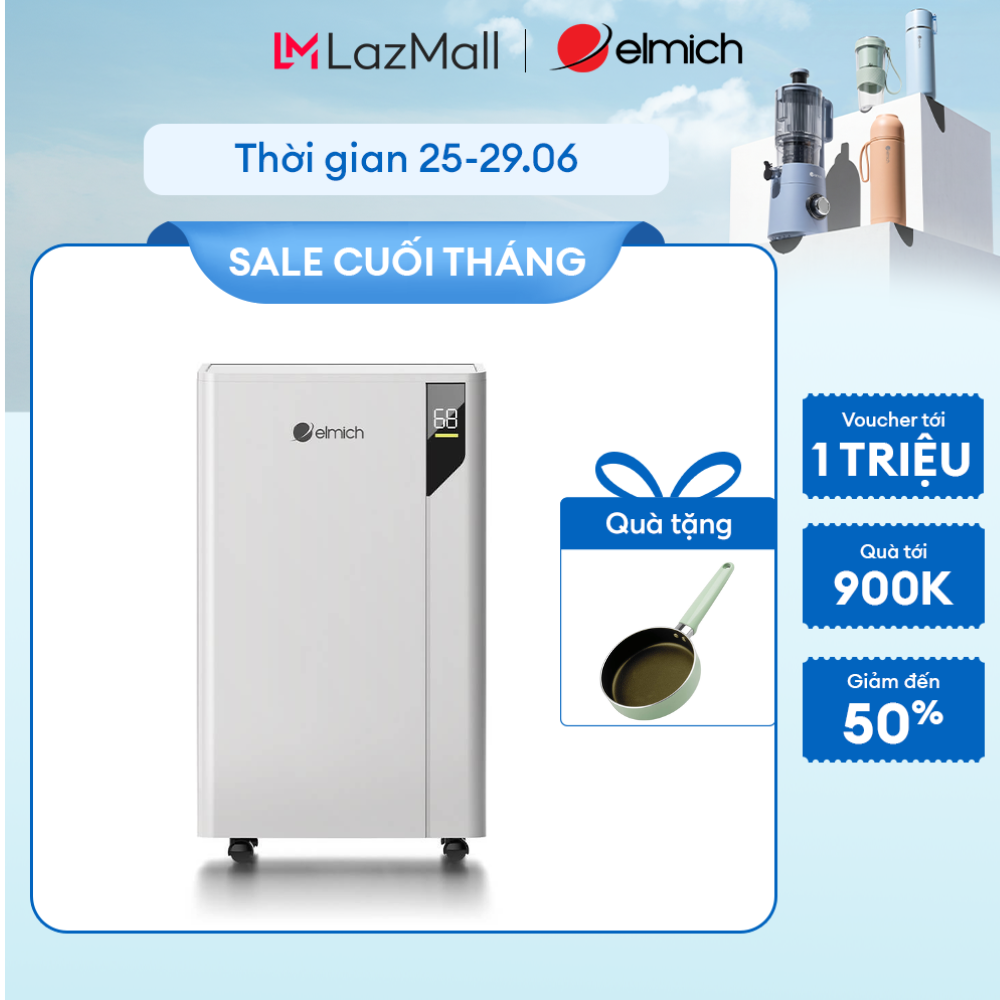 (Chỉ 15-17.07)Máy hút ẩm kèm lọc không khí Elmich DE-8581