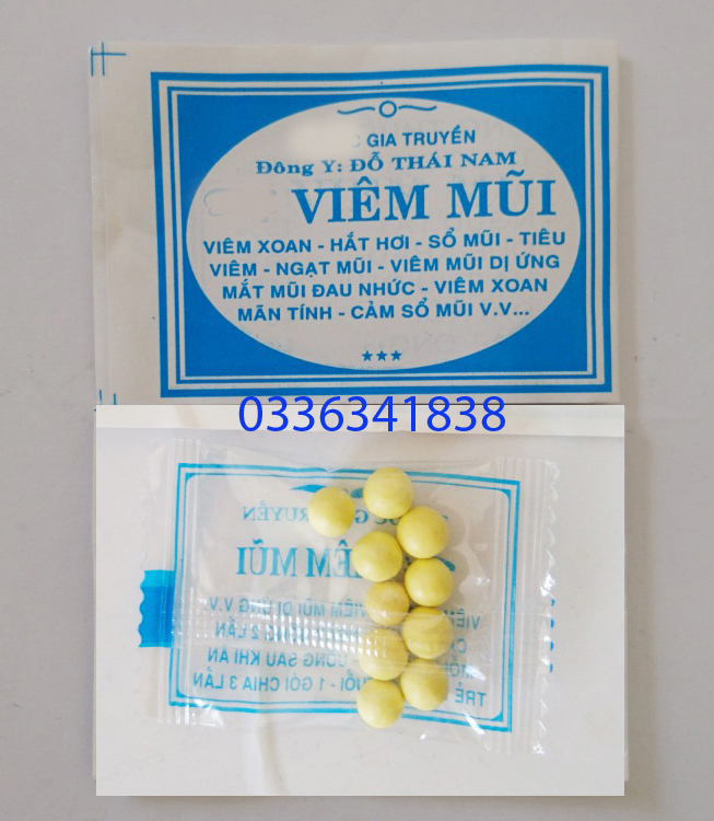 50 Gói viêm mũi, viêm xoang Đỗ Thái Nam dạng viên