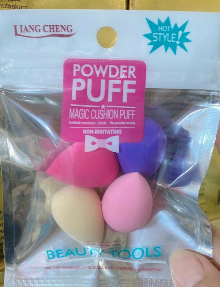 Bộ 4 bông đánh phấn hình hồ lô Powder Puff