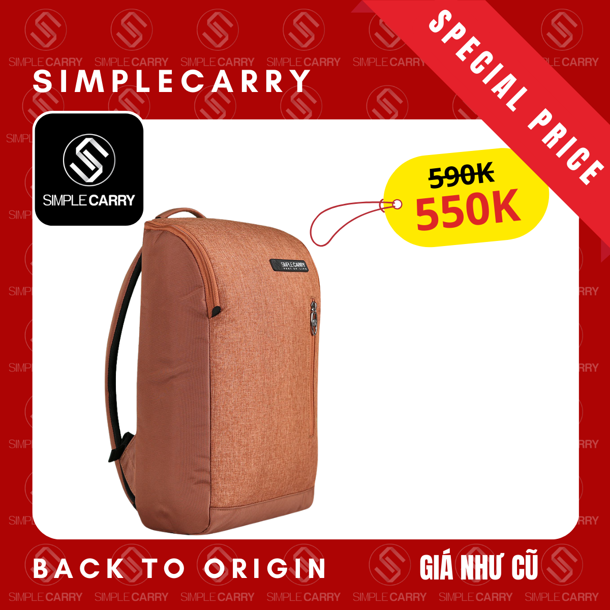 Balo nam nữ simplecarry chính hãng b2b05