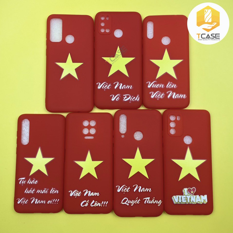Ốp Lưng Dẻo Màu Đỏ Sao Vàng Cổ Động Bóng Đá Dành Cho Vsmart Star 5/ Joy 4/ Live 4/ Aris/ Aris Pro/ Star 4/ Star 3/ Live/ Joy 3