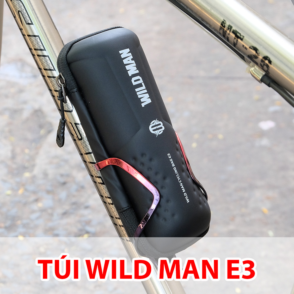 Túi xe đạp E3 WILDMAN chứa dụng cụ gắn trên sườn xe chống nước chống sốc