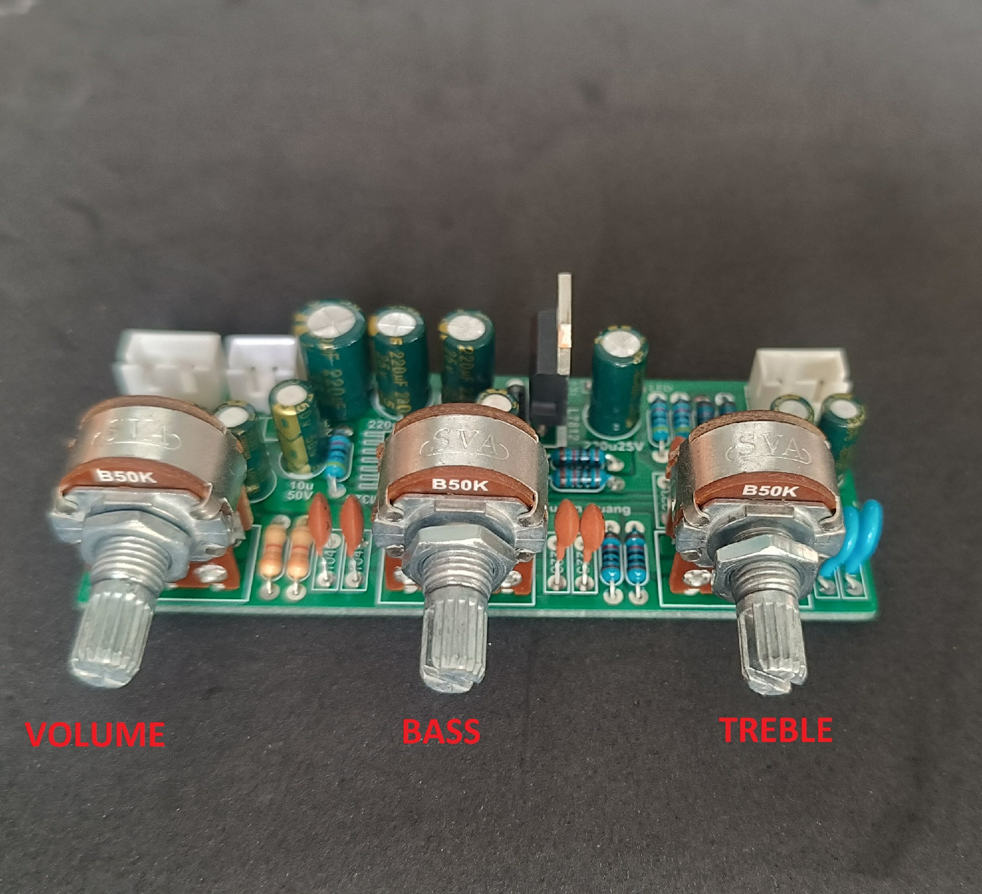 Mạch âm sắc 2 kênh tl084 v1 new có nâng tín hiệu