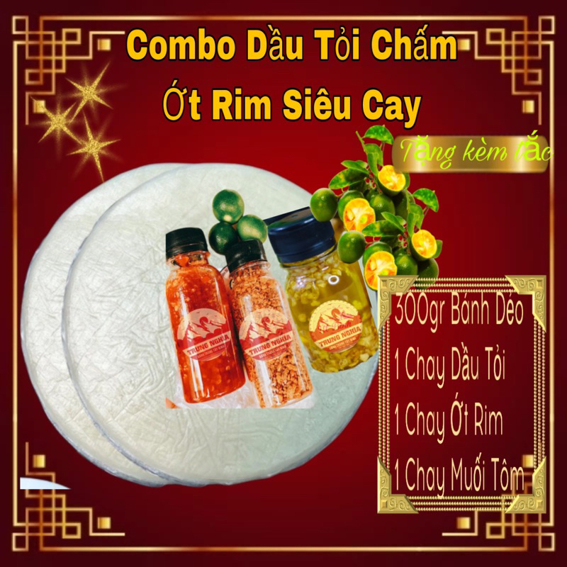 Combo tỏi tắc chấm ớt rim siêu cay
