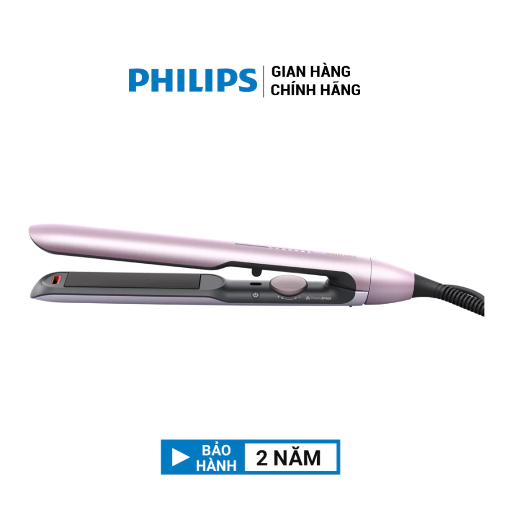 Máy ép tóc Philips BHS530, tạo kiểu dễ dàng, vòng xoay chỉnh nhiệt độ phù hợp loại tóc tránh gây hư tổn tóc, bảo hành 2 năm chính hãng