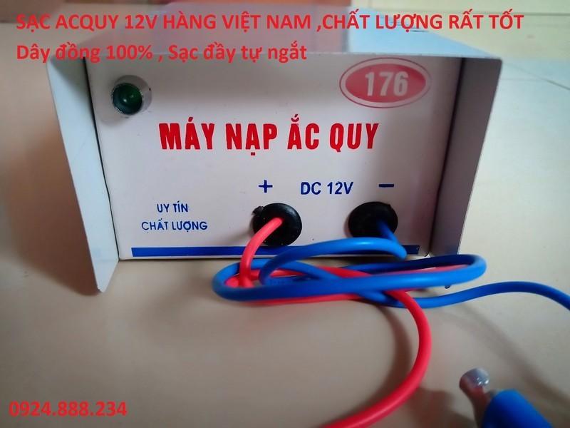 Sạc Acquy 12V Tự Động Ngắt khi đầy bình công Suất thực - Hàng công ty điện cơ cao cấp