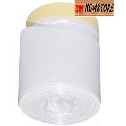 3m 2288 khổ 450mm dài 20met màn băng keo che sơn plastic bám dính, che phủ tốt cho các ứng dụng sơn quét xe, nhà cửa, nội thất