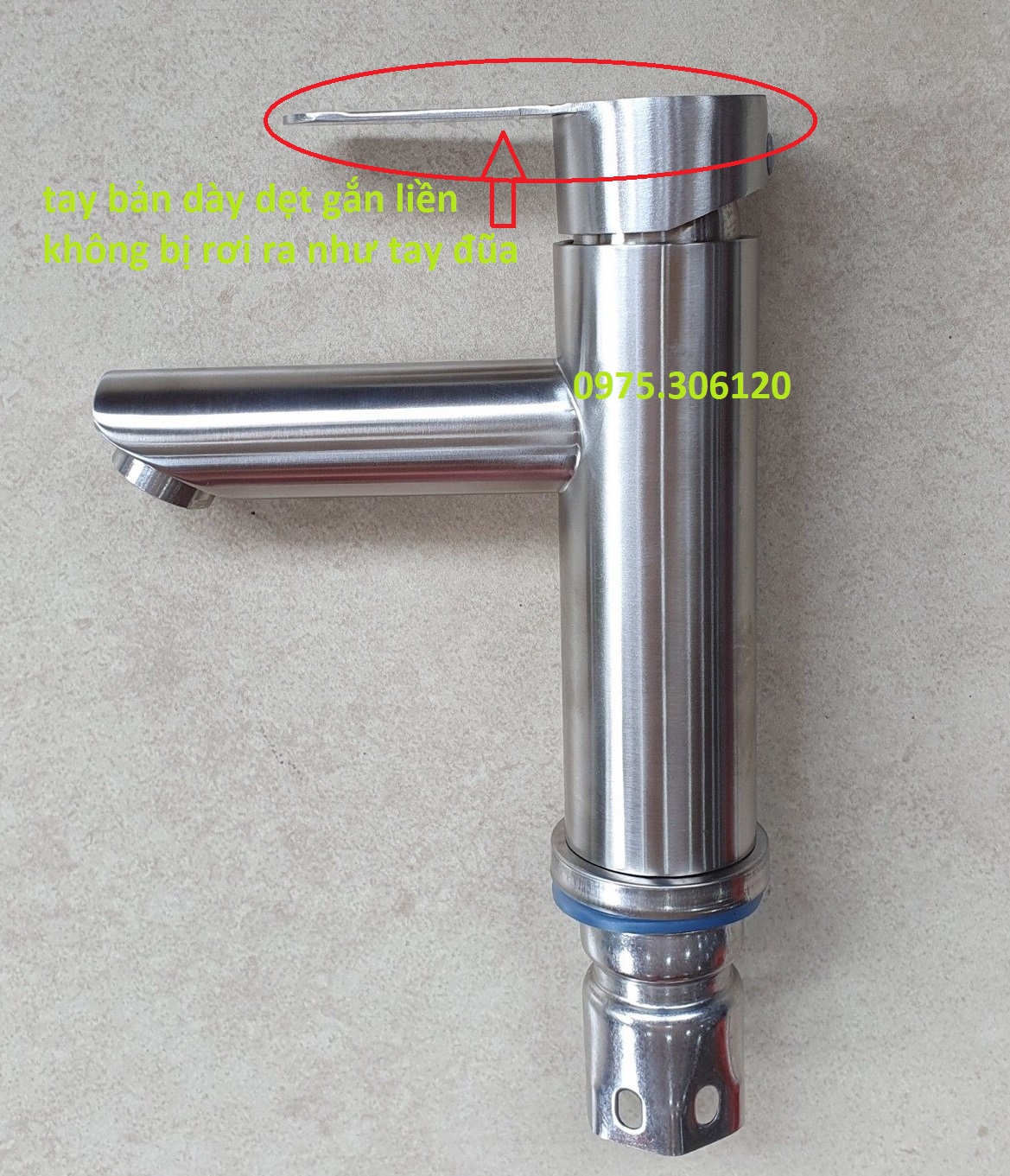 [HCM][TAY GẠT NƯỚC CHẮC CHẮN] Vòi Rửa Mặt Lavabo Nóng Lạnh INOX 304 N3011 Fotar và 2 dây VÒI ĐIẾU NÓNG LẠNH TAY DÍNH LIỀN CHẮC CHẮN