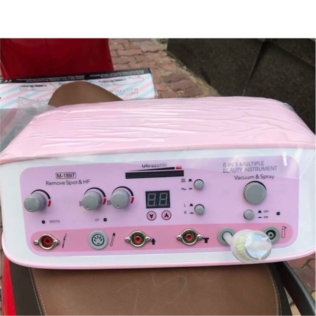 Máy chăm sóc da 5in1 (hút mụn,thải chì,điện tím,phun sương,đốt nốt ruồi)