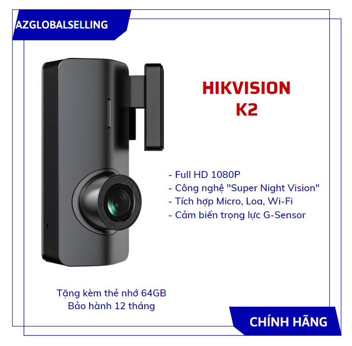 Camera hành trình hd 1080p hikvision k2