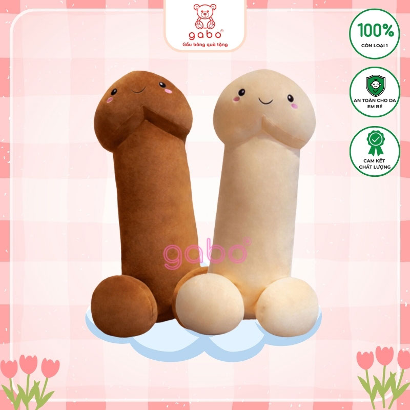 Gấu bông con ciu dài siêu to khổng lồ 1m1 gối ôm nhồi bông con ciu Đáng yêu Quà Tặng cho Mọi Lứa Tuổi