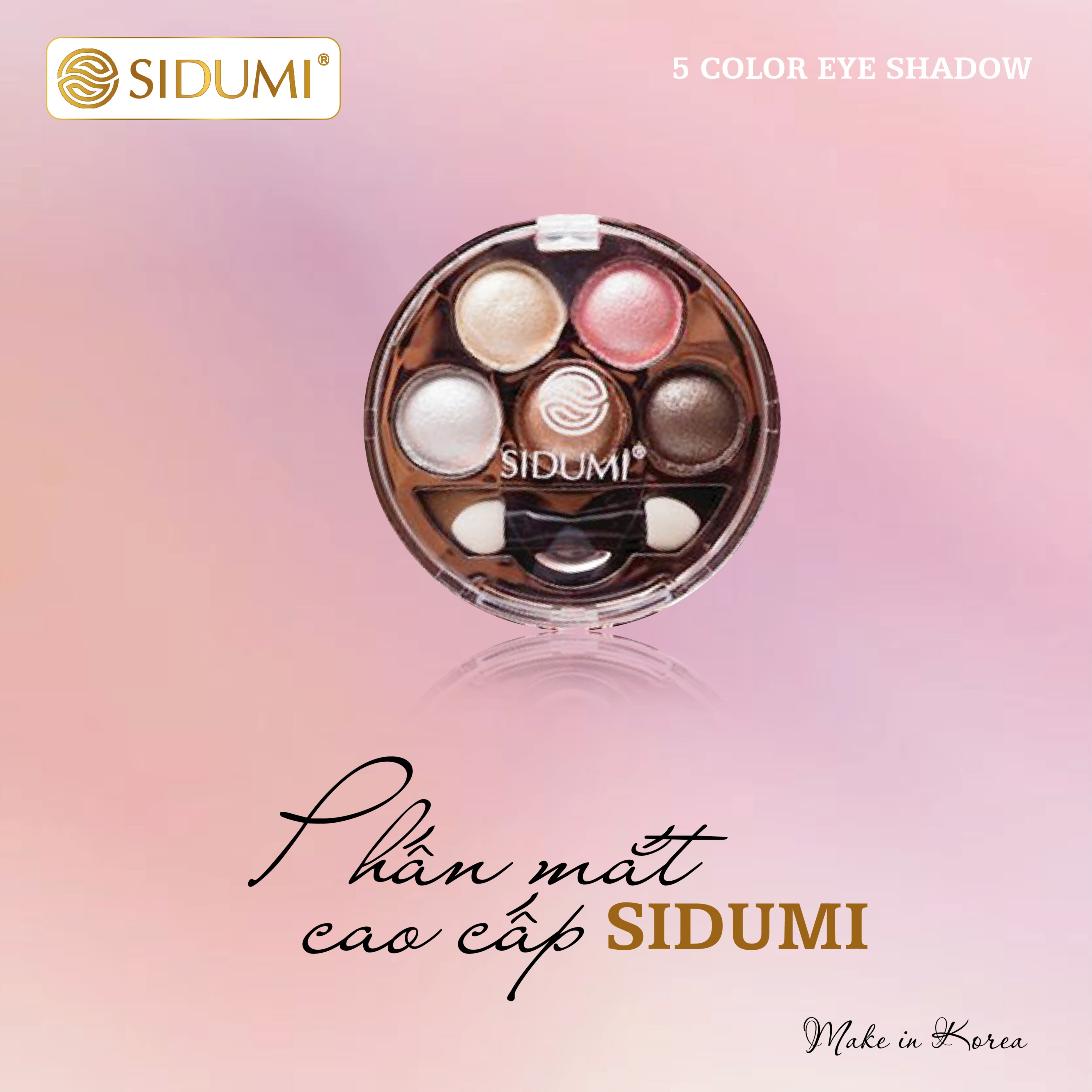 Phấn mắt cao cấp sidumi - sidumi 5 color eye shadow
