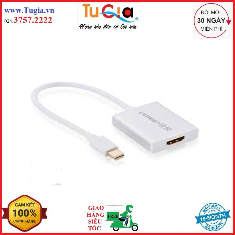 Cáp chuyển mini displayport sang hdmi ugreen 10401 - thunderbolt to hdmi - hàng chính hãng