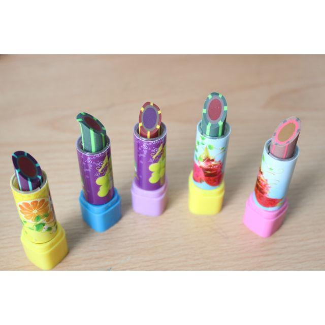 [HCM]Combo 5 cây gôm tẩy bút chì hình dáng thỏi son