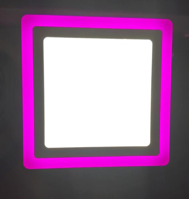 Đèn led nổi ốp trần 24w vuông 2 màu 3 chế độ ánh sáng trắng hồng