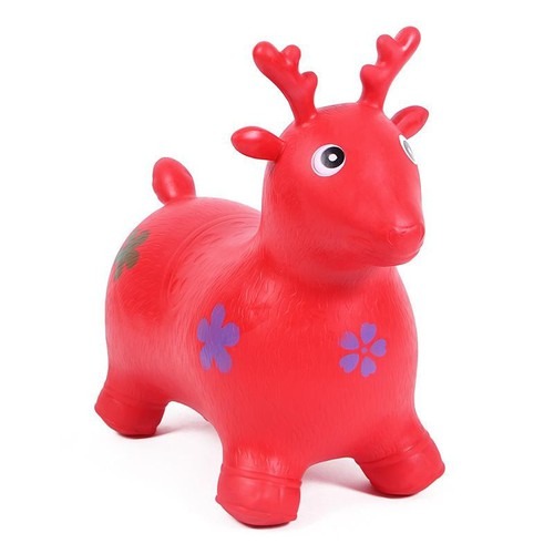 Thú nhún tuần lộc cho bé size đại cho bé, thú nhún bơm hơi tải trọng 30kg