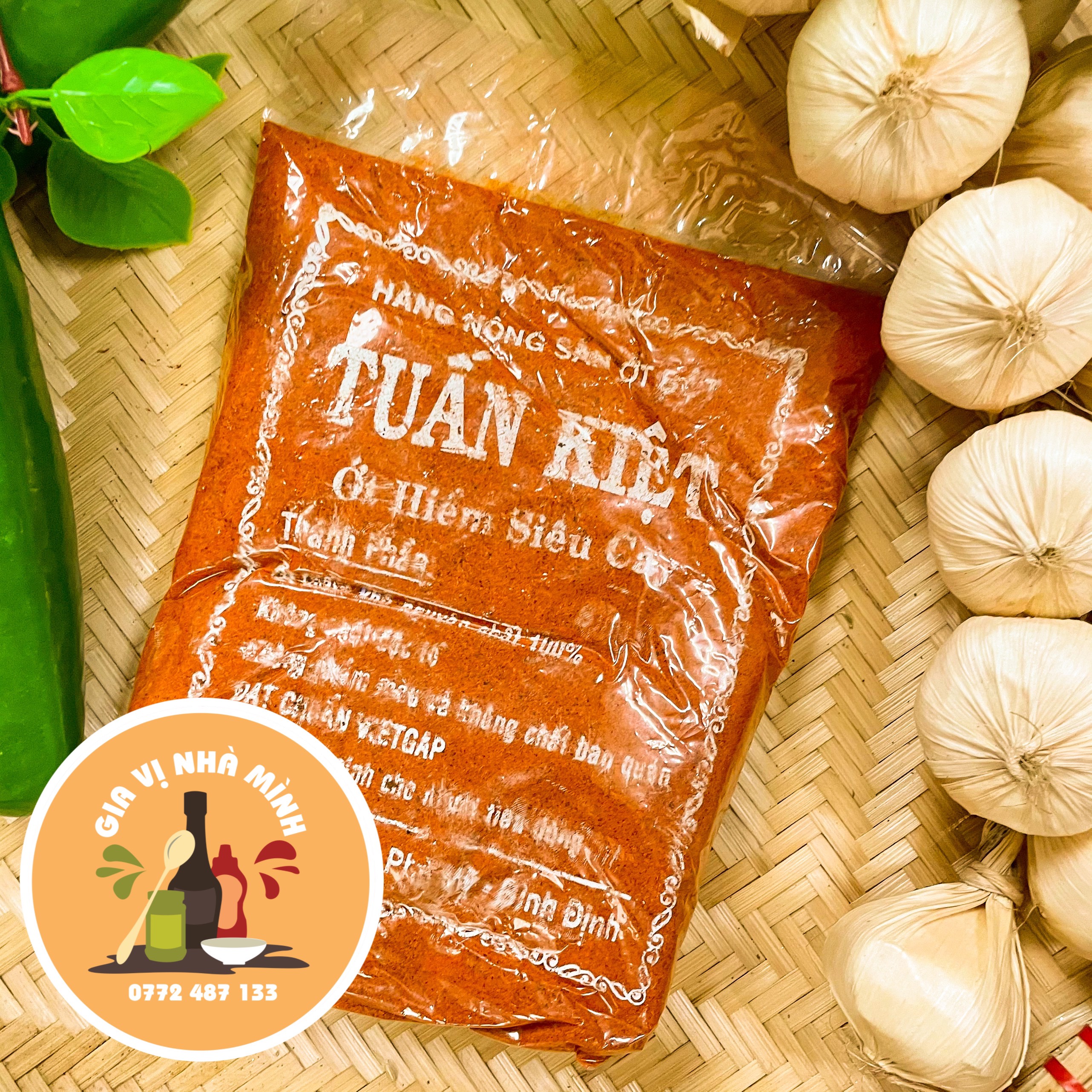 Bột ớt xay nhiễn tuấn kiệt 500gr