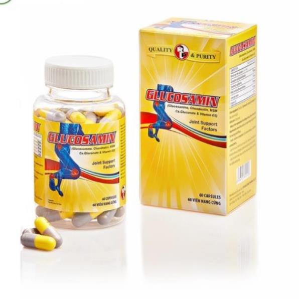 Hổ trợ xương khớp, viêm khớp và chống thoái hoá khớp - Glucosamin - Robinson Pharma USA - C/60v vỉ 60v - Lọ 60v