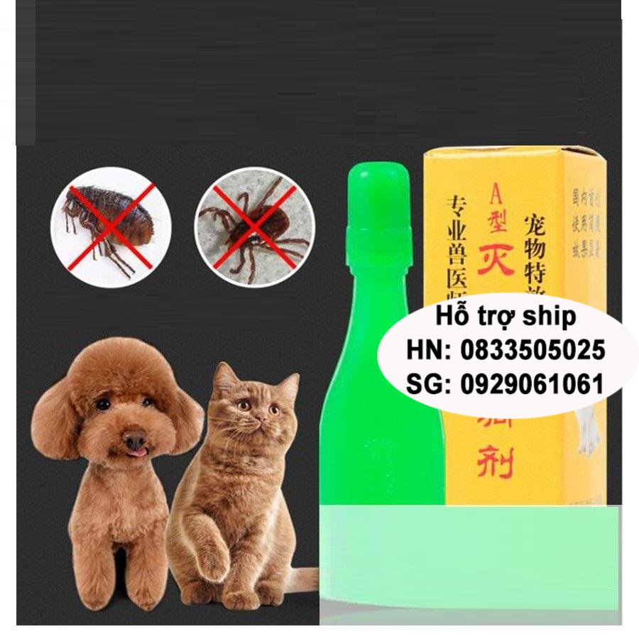 Hanpet - Miễn phí >129k - Th uốc Nhỏ Gáy Trị Ve Rận (Hongkong) Cho Thú Cưng ( 324) nhỏ rận mèo, trị ve chó